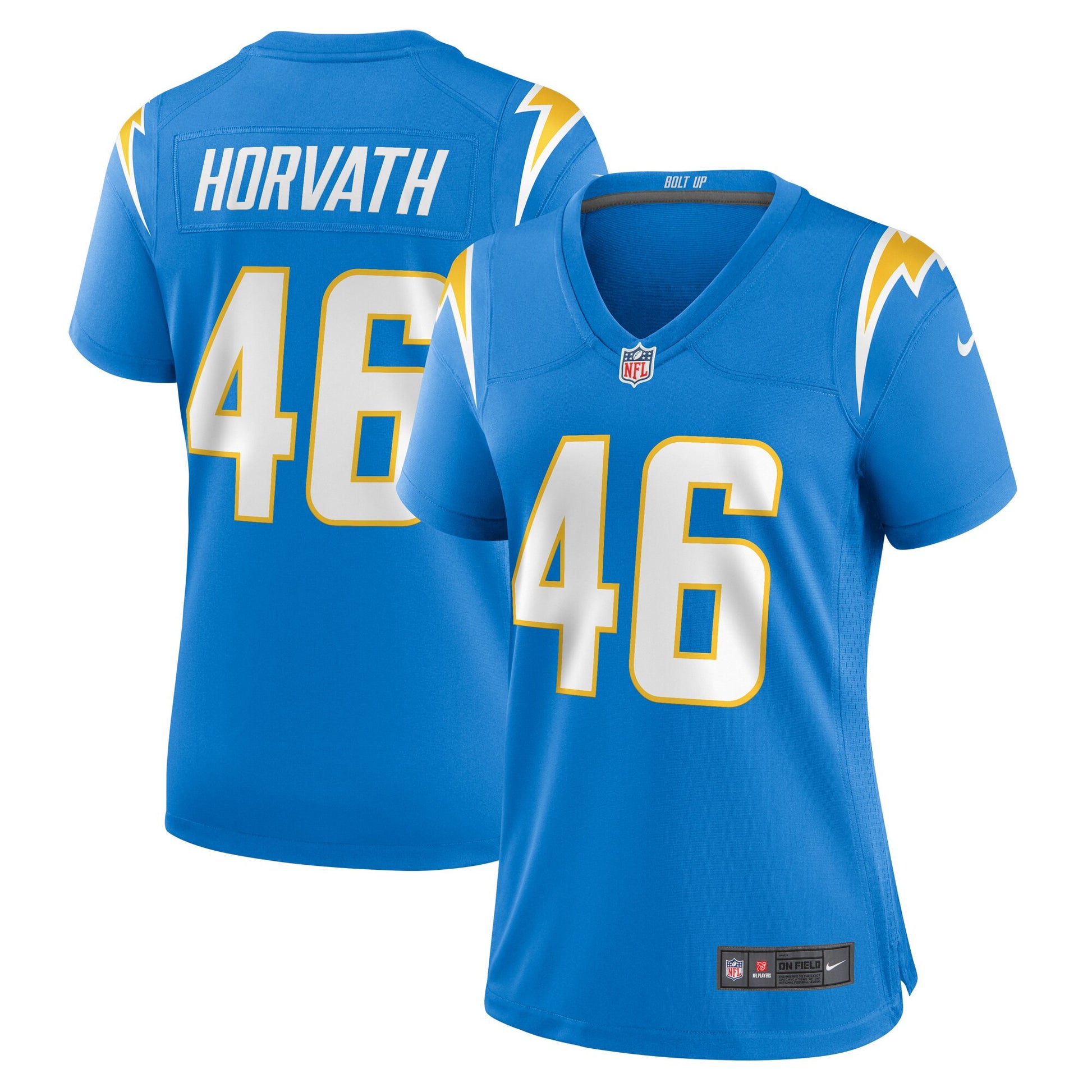 Zander Horvath Los Angeles Chargers Women's Jersey - Powder Blue