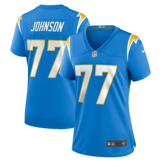 Zion Johnson Los Angeles Chargers Women's Player Jersey - Powder Blue