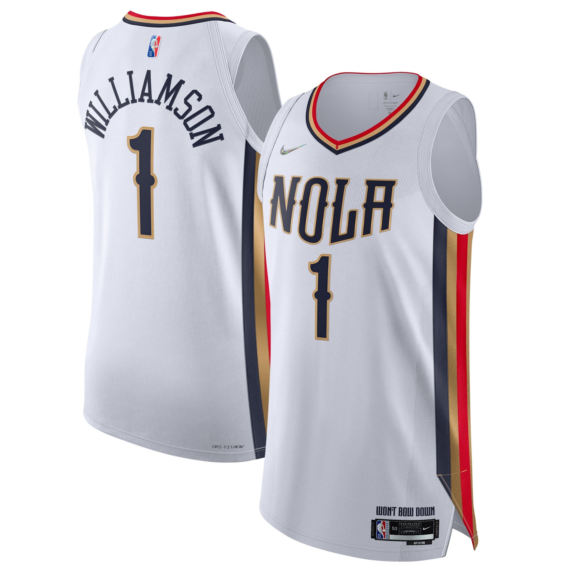 Zion Williamson New Orleans Pelicans 2021/22 Swingman Basketball Jersey - City Edition - White