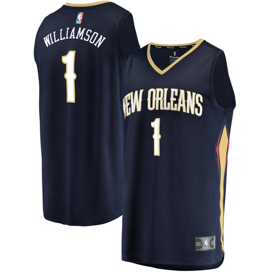 Zion Williamson New Orleans Pelicans Branded Fast Break Basketball Jersey Navy - Icon Edition