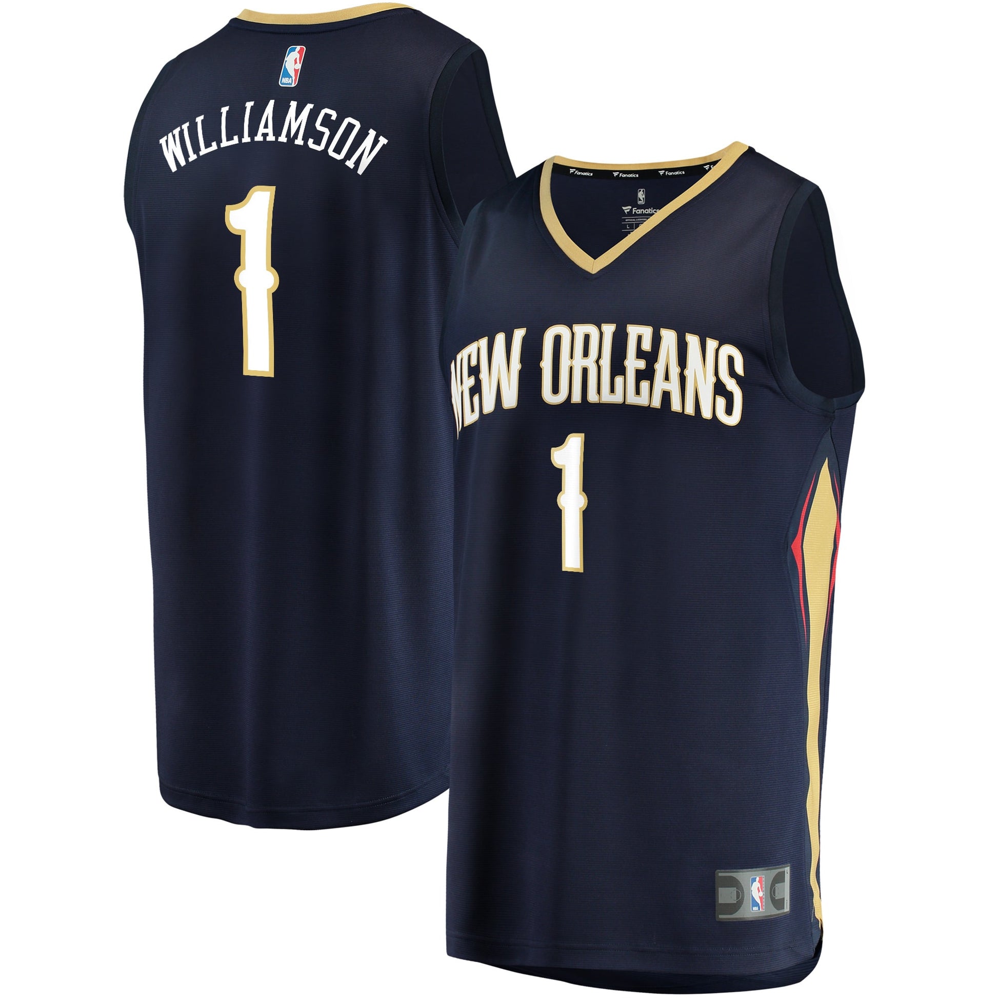 Zion Williamson New Orleans Pelicans Branded Youth Fast Break Basketball Jersey Navy - Icon Edition