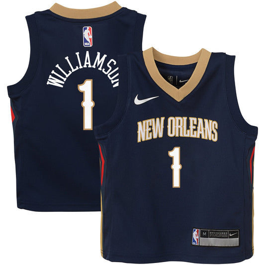 Zion Williamson New Orleans Pelicans Preschool Swingman Player Basketball Jersey - Icon Edition - Navy