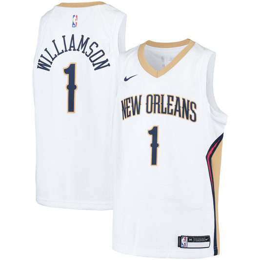 Zion Williamson New Orleans Pelicans Youth Swingman Player Basketball Jersey - Association Edition - White